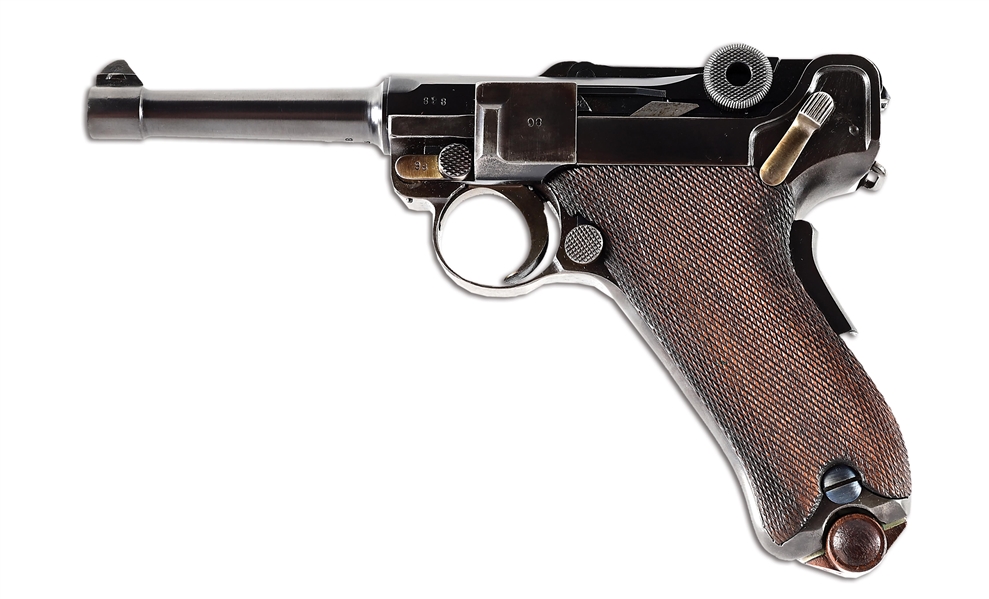 (C) IMPORTANT DOCUMENTED KHRUSHCHEV PRESENTED DWM RUSSIAN CONTRACT 1906, 9MM LUGER SEMI-AUTOMATIC PISTOL WITH HOLSTER.