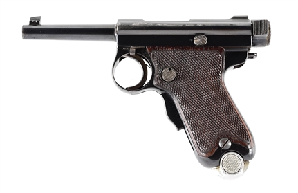 (C) TOKYO GAS AND ELECTRIC BABY NAMBU 7MM SEMI-AUTOMATIC PISTOL WITH HOLSTER.