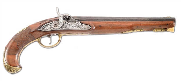 (A) JACOB KUCHENREUTER PERCUSSION PISTOL.