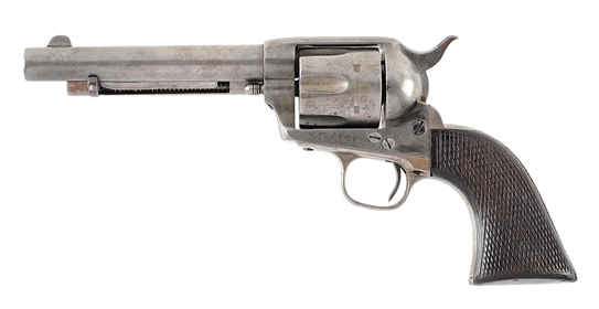 (A) COLT ARTILLERY SINGLE ACTION ARMY .45 LC REVOLVER.