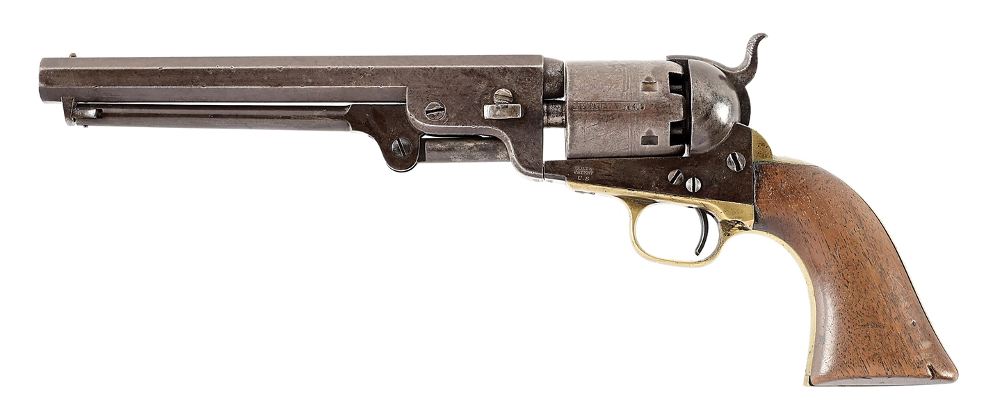 (A) MARTIAL COLT MODEL 1851 NAVY PERCUSSION REVOLVER.