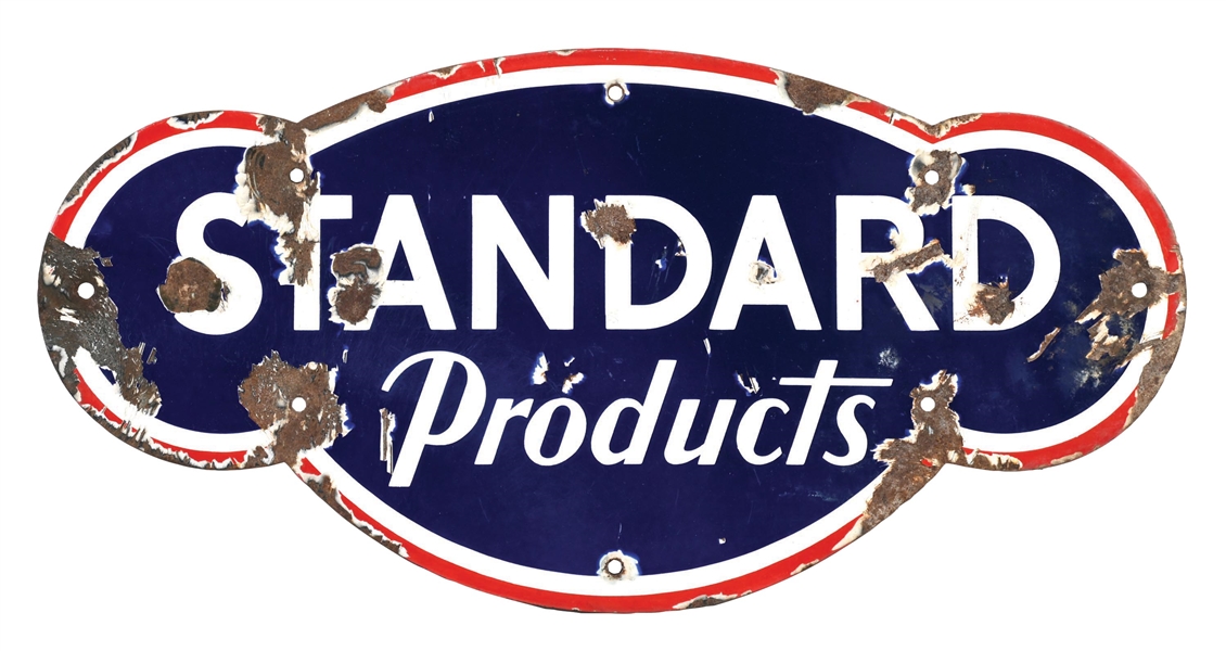 STANDARD PRODUCTS PORCELAIN SIGN