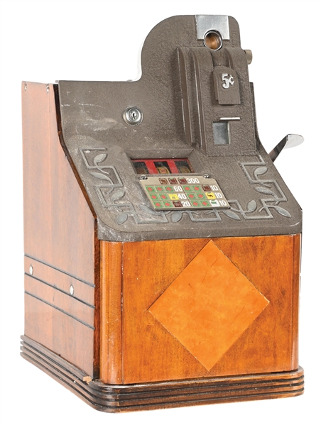 5¢ MILLS NOVELTY CO. QT "SMOKER" SLOT MACHINE