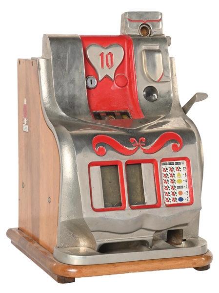 10¢ MILLS NOVELTY CO. QT SWEETHEART SLOT MACHINE