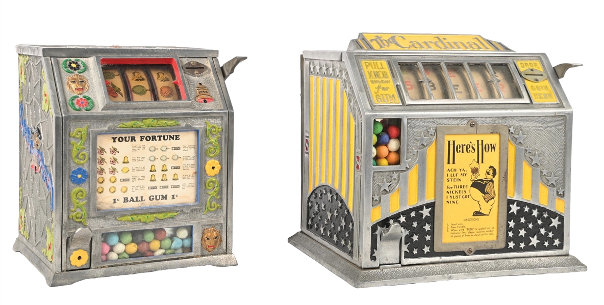 A PAIR OF TRADE STIMULATORS: THE CARDINAL & LION PURITAN BABY VENDOR