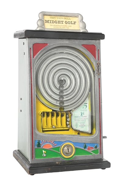 1¢ PEO MFG. CO. "MIDGET GOLF" ARCADE SKILL GAME