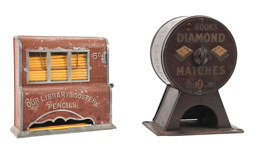 PAIR OF COIN-OPERATED VENDING MACHINES
