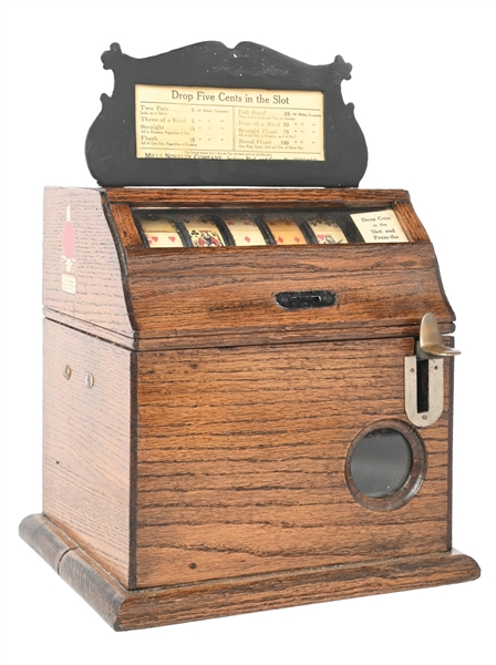 5¢ MILLS NOVELTY CO. "LITTLE PERFECTION" POKER TRADE STIMULATOR