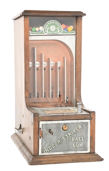 1¢ LARK INDOOR STRIKER GUM VENDING MACHINE & TRADE STIMULATOR