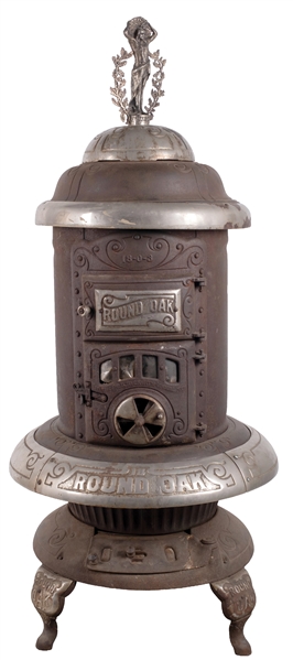 ORIGINAL LARGE-SIZE CAST IRON HEATING STOVE 
