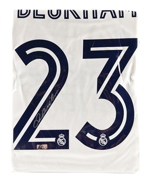 DAVID BECKHAM SIGNED REAL MADRID JERSEY WITH PANINI COA