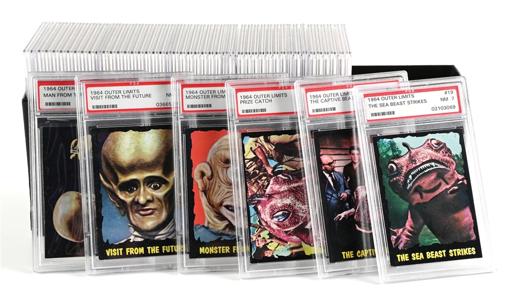 1964 BUBBLES OUTER LIMITS GRADED TRADING CARD SET 