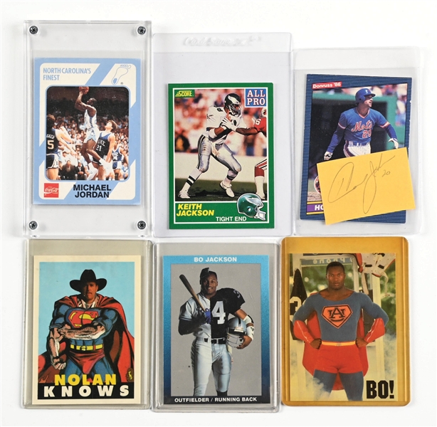 LOT OF 6: SPORTS CARDS 