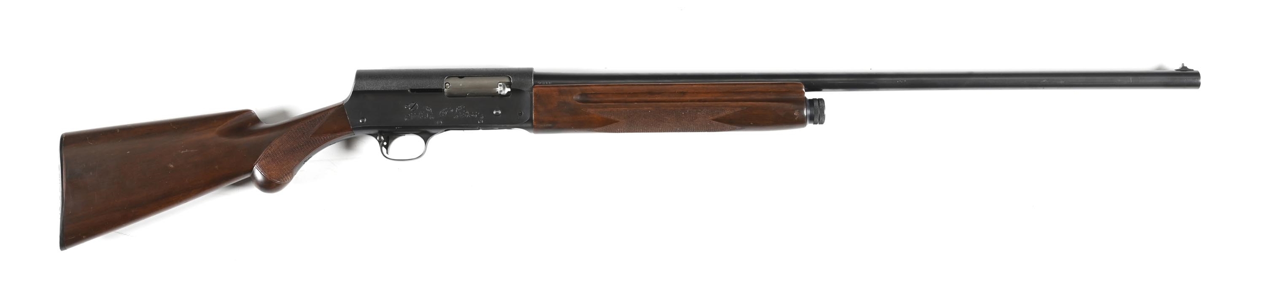 (C) PRE-WAR BELGIUM BROWNING A5 16 GAUGE SEMI-AUTOMATIC SHOTGUN.
