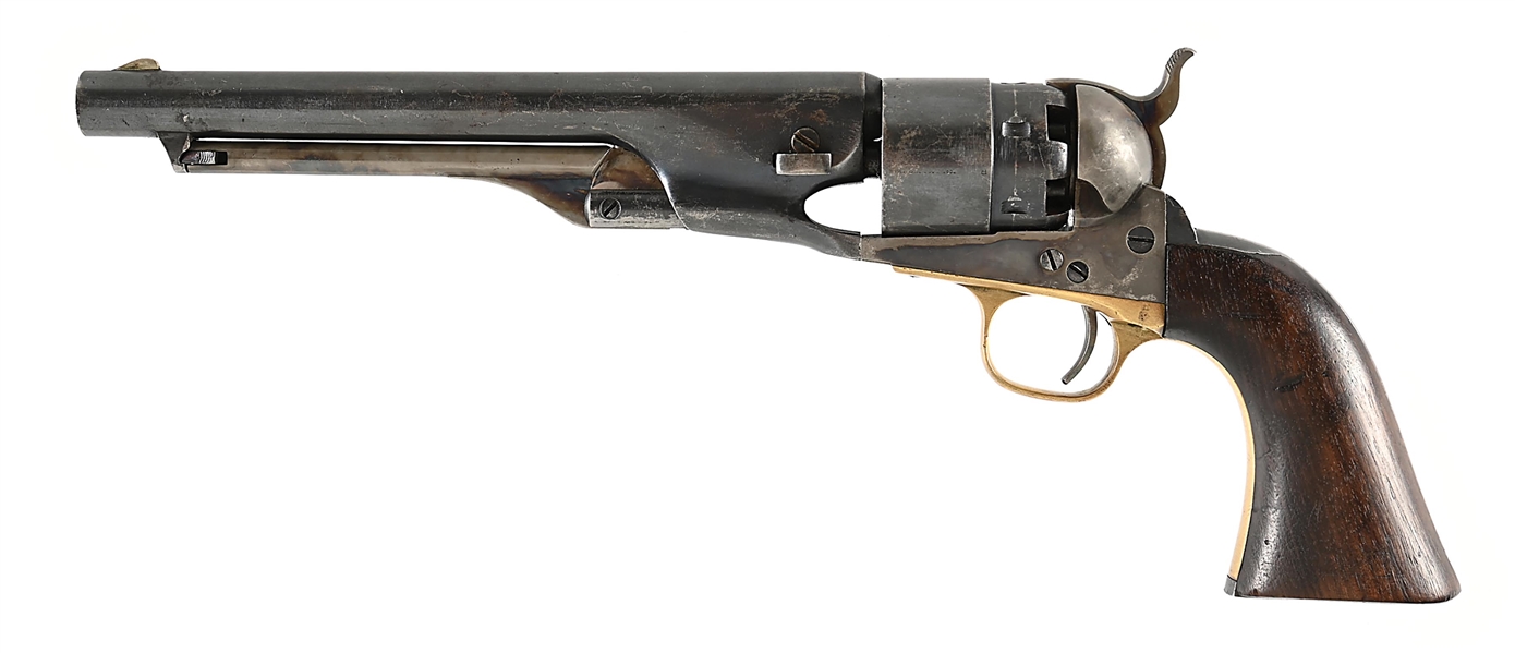(A) COLT MODEL 1860 ARMY REVOLVER WITH HOLSTER 
