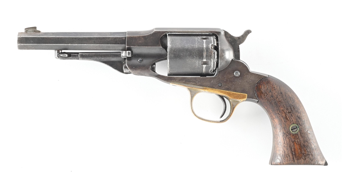 (A) UNIQUE REMINGTON NEW MODEL POLICE .22 RF CONVERSION REVOLVER.