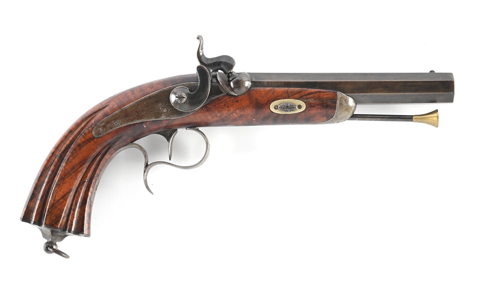 (A) L. LEFEVRE PERCUSSION SINGLE SHOT TARGET PISTOL.