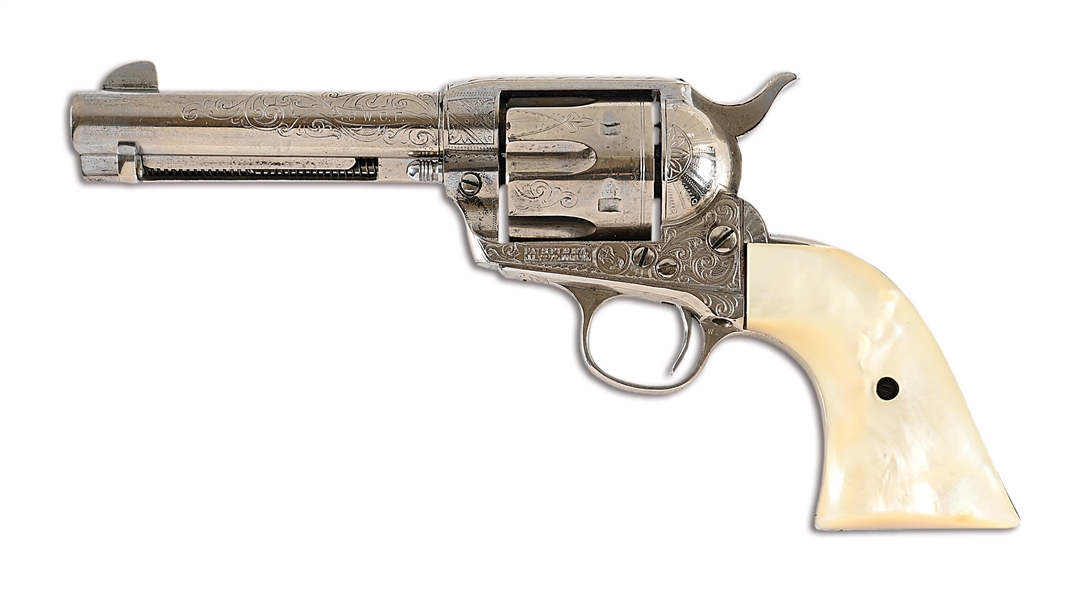(C) DOCUMENTED FACTORY ENGRAVED COLT SINGLE ACTION ARMY REVOLVER (1911).