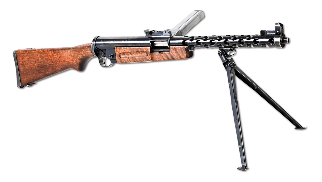 (N) INCREDIBLY RARE AND FANTASTIC CONDITION WW2 GERMAN ZK-383 MACHINE GUN (CURIO & RELIC).