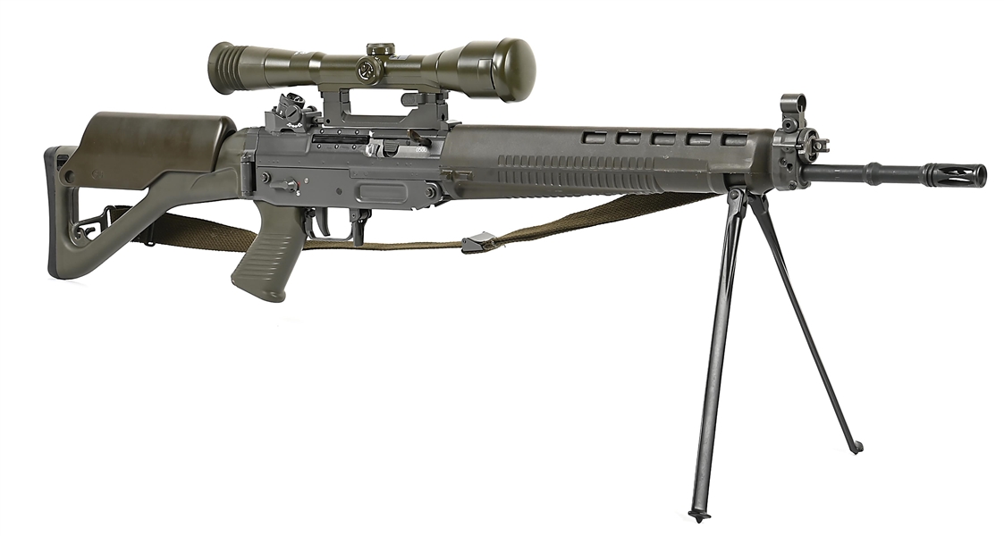 (M) RARE SWISS SIG SG 550-2 SP SEMI-AUTOMATIC RIFLE WITH HENSOLDT OPTIC.