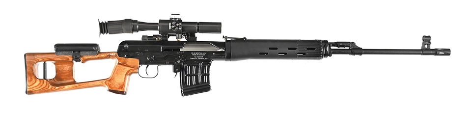 (M) RARE HUNGARIAN FEG HD-18 SPORTING DRAGUNOV SEMI-AUTOMATIC SNIPER RIFLE.