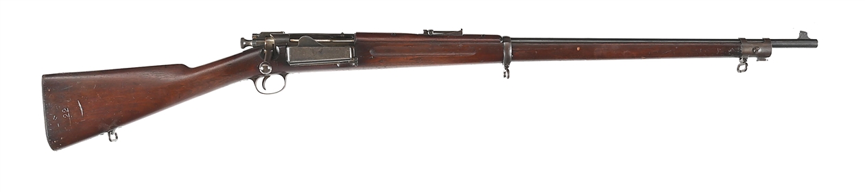 (A) FINE US SPRINGFIELD ARMORY MODEL 1896 KRAG BOLT ACTION RIFLE.