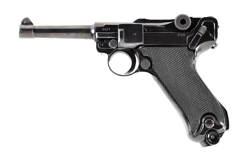 (C) WW2 MAUSER 41/42 CODE BLACK WIDOW LUGER SEMI-AUTOMATIC PISTOL