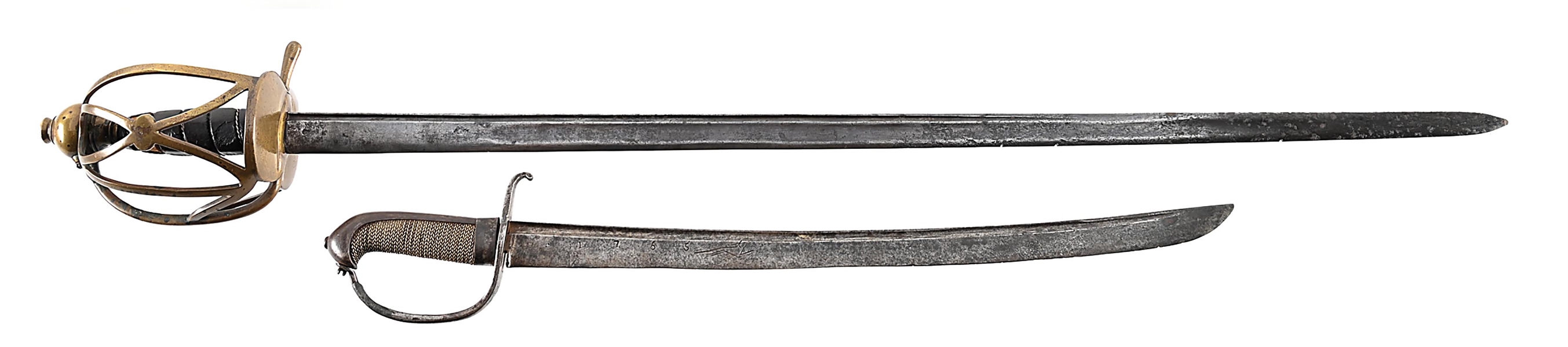 LOT OF 2: EUROPEAN SWORDS.