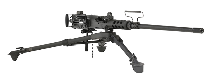 (M) JNC MANUFACTURING .50BMGSA M2HB BROWNING SEMI-AUTOMATIC BELT FED RIFLE WITH TRIPOD