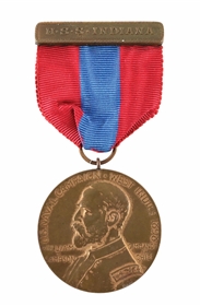 US SPANISH AMERICAN WAR USS INDIANA SAMPSON MEDAL.