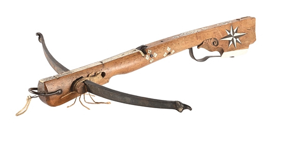 GERMAN LIGHT CROSSBOW DATED 1739