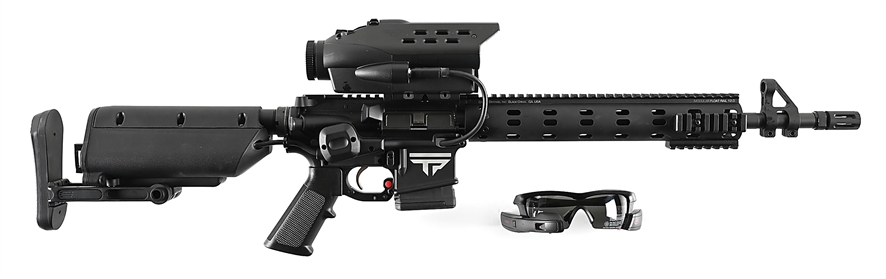 (M) TRACKINGPOINT 556 DANIEL DEFENSE DDM4V7 SEMI-AUTOMATIC RIFLE WITH RECON JET SMART GLASSES.