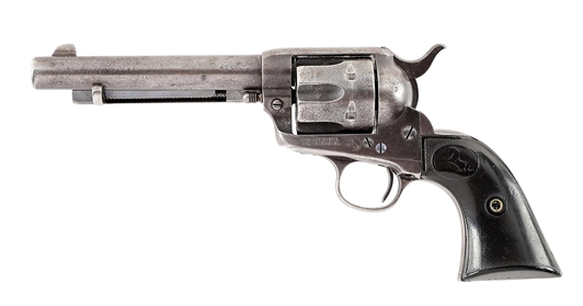 (C) COLT SINGLE ACTION ARMY REVOLVER IN .45 LONG COLT.
