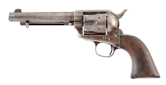 (A) COLT SINGLE ACTION ARMY REVOVLER IN .44-40.