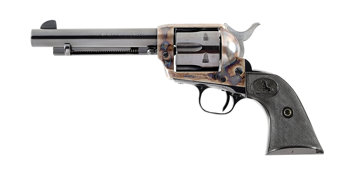 (C) COLT SINGLE ACTION ARMY .45 LC REVOLVER WITH BOX.
