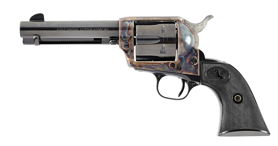 (C) COLT SINGLE ACTION ARMY .45 LC REVOLVER WITH BOX.