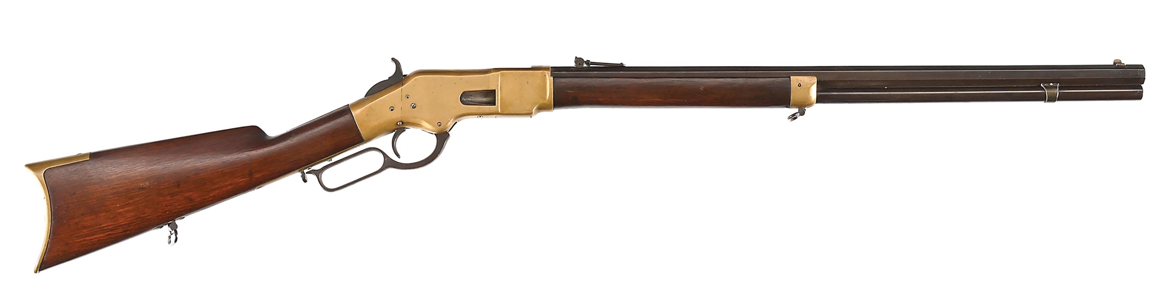 (A) WINCHESTER 3RD MODEL 1866 YELLOWBOY LEVER ACTION RIFLE.
