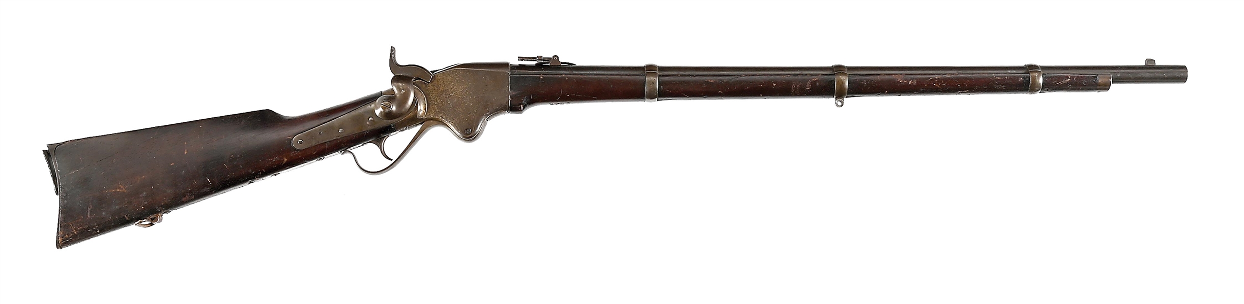 (A) MARTIALLY INSPECTED SPENCER MODEL 1860 CIVIL WAR ERA RIFLE