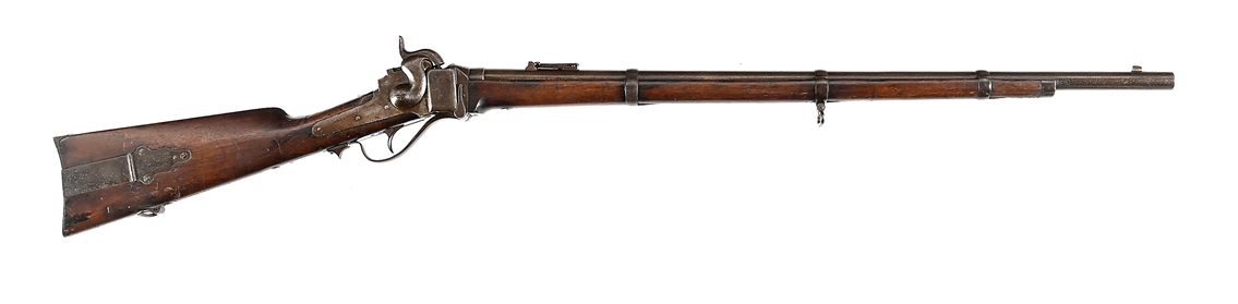 (A) MARTIALLY INSPECTED SHARPS NEW MODEL 1863 RIFLE