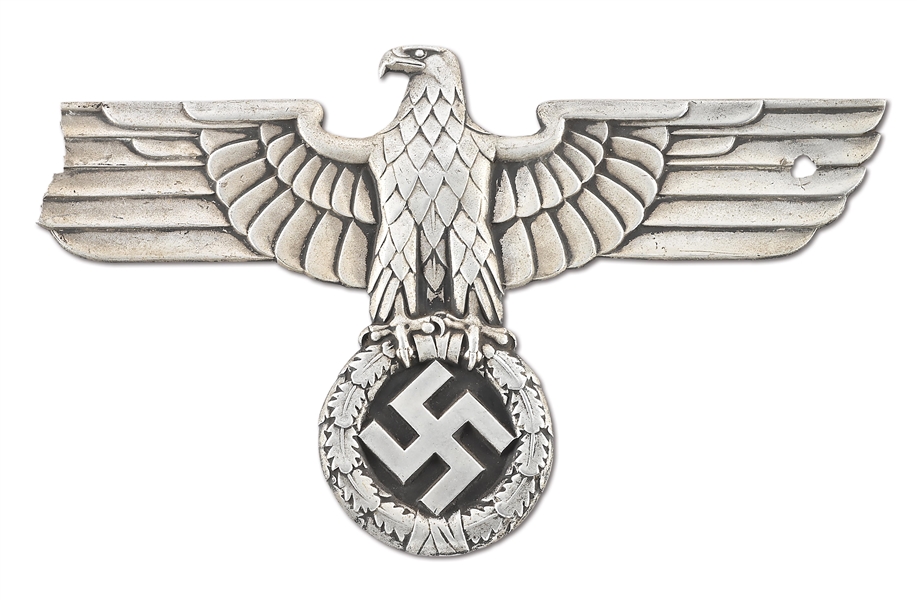 DAMAGED THIRD REICH RAILWAY EAGLE.