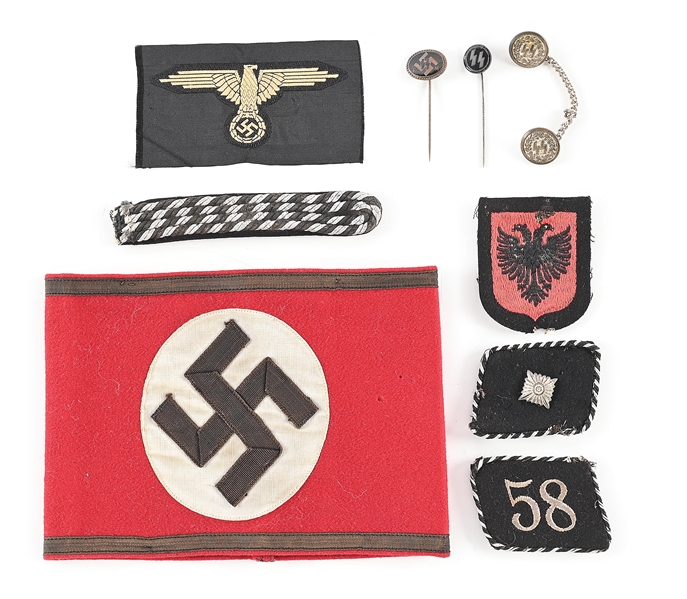 LOT OF THIRD REICH SS INSIGNIA.