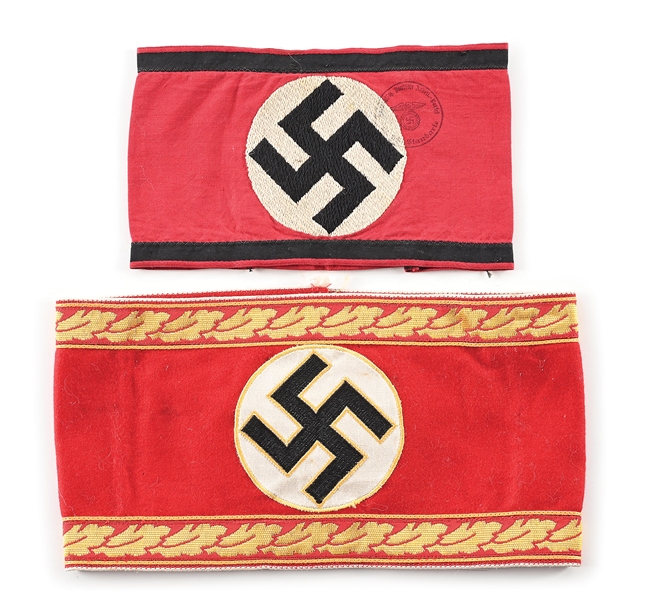LOT OF 2: THIRD REICH ARMBANDS.