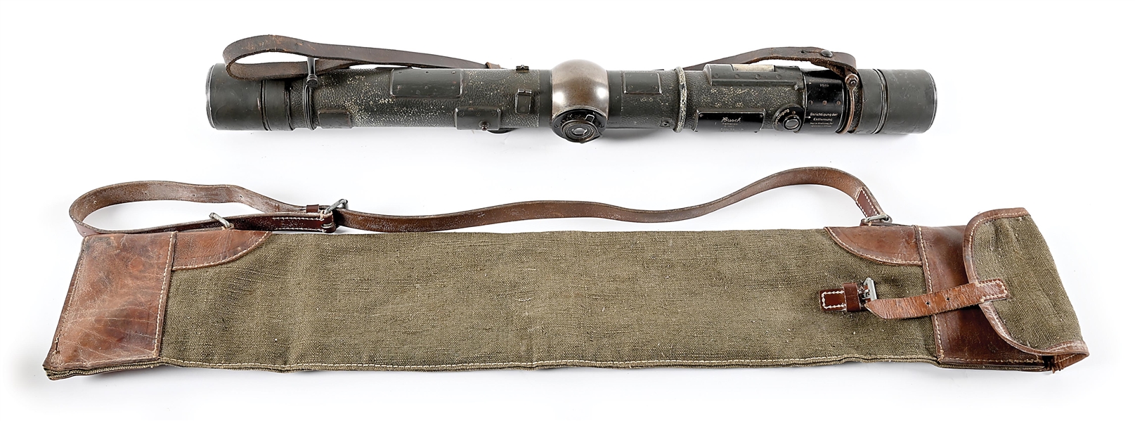 GERMAN WWII EM34 RANGEFINDER WITH CASE.