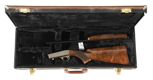 (M) FACTORY ENGRAVED GRADE II BELGIUM BROWNING SA-22 SEMI-AUTOMATIC RIFLE WITH CASE.