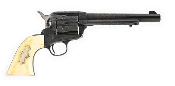 (C) CUSTOM ENGRAVED COLT SINGLE ACTION ARMY .32-20 REVOLVER, SHIPPED TO COPPER QUEEN MINING COMPANY.