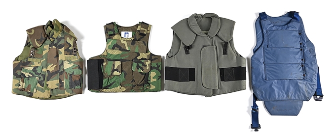 LOT OF 4: US ARMY, NAVY, AND AIR FORCE FLAK JACKETS. 