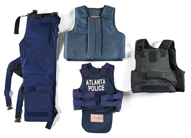 LOT OF 4: POLICE BODY ARMOR. 