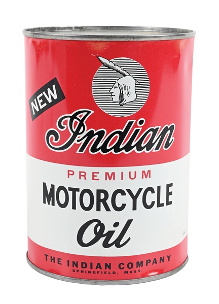 INDIAN PREMIUM MOTORCYCLE OIL ONE QUART CAN