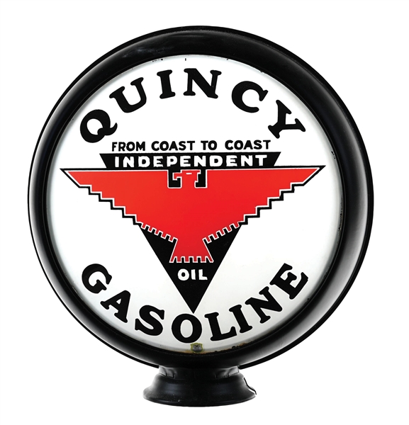 QUINCY INDEPENDENT GASOLINE SINGLE 15" GLOBE LENS ON METAL HIGH PROFILE BODY AGS 93