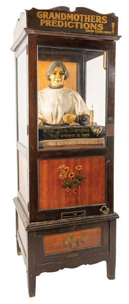5¢ GRANDMOTHERS PREDICTIONS CLEVELAND FORTUNE TELLER ARCADE MACHINE